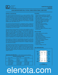 Advanced Linear Devices ALD4701 datasheet
