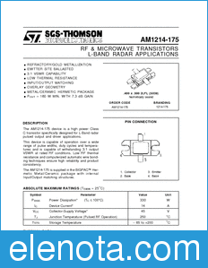 STMicroelectronics AM1214-175 datasheet