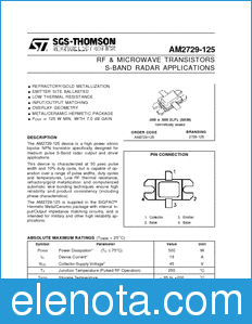 STMicroelectronics AM2729-125 datasheet
