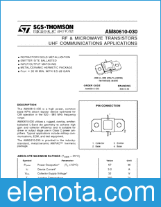 STMicroelectronics AM80610-030 datasheet