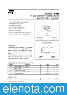 STMicroelectronics AM80912-085 datasheet
