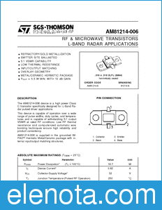 STMicroelectronics AM81214-006 datasheet