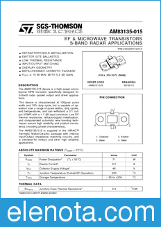 STMicroelectronics AM83135-015 datasheet
