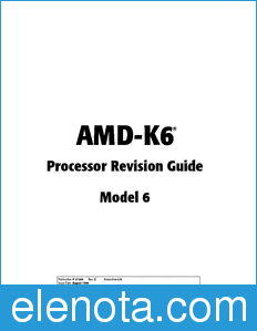 AMD AMD-K6 datasheet