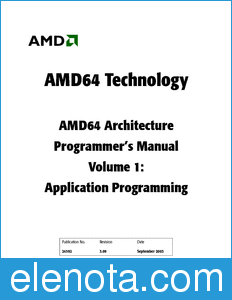 AMD AMD64 datasheet