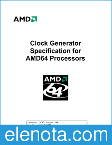 AMD AMD64 datasheet