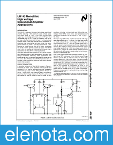 National Semiconductor AN-127 datasheet
