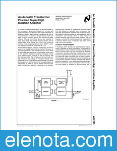 National Semiconductor AN-285 datasheet