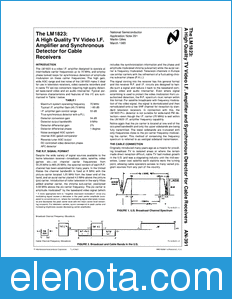 National Semiconductor AN-391 datasheet