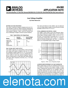 Analog Devices AN-560 datasheet