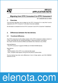 STMicroelectronics AN1217 datasheet