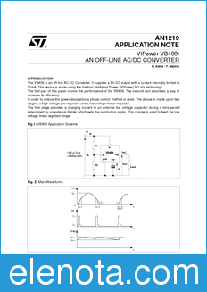 STMicroelectronics AN1219 datasheet