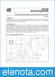 STMicroelectronics AN1258 datasheet