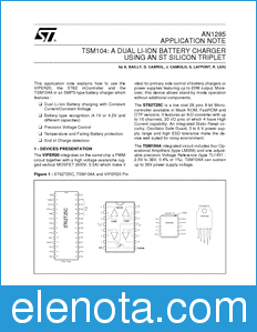STMicroelectronics AN1285 datasheet
