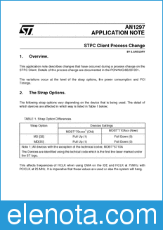 STMicroelectronics AN1297 datasheet