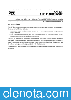STMicroelectronics AN1321 datasheet