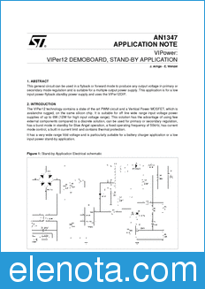 STMicroelectronics AN1347 datasheet