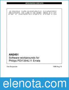 Philips AN2451 datasheet