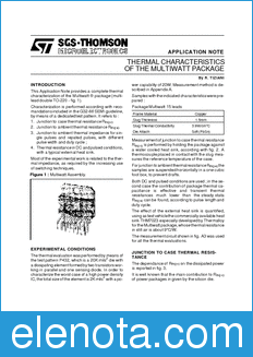STMicroelectronics AN257 datasheet