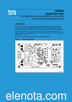 STMicroelectronics AN2936 datasheet