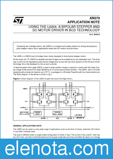 STMicroelectronics AN379 datasheet