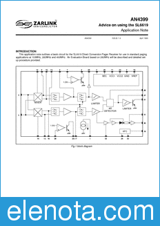 Zarlink Semiconductor AN4399 datasheet