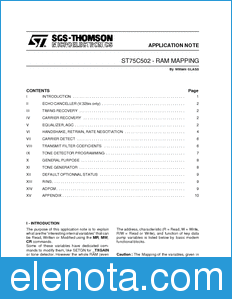 STMicroelectronics AN539 datasheet