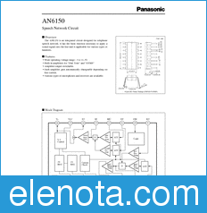 Panasonic AN6150 datasheet