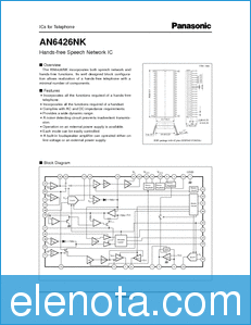 Panasonic AN6426NK datasheet