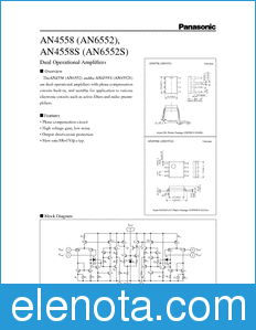 Panasonic AN6552S datasheet
