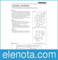 Panasonic AN6609NS datasheet