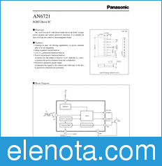 Panasonic AN6721 datasheet