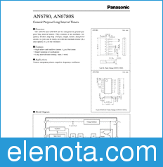 Panasonic AN6780 datasheet