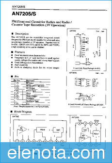 Panasonic Semiconductor AN7205 datasheet