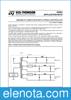 STMicroelectronics AN904 datasheet