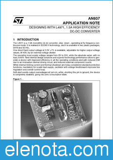 STMicroelectronics AN937 datasheet