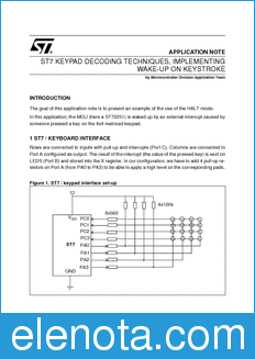 STMicroelectronics AN980 datasheet
