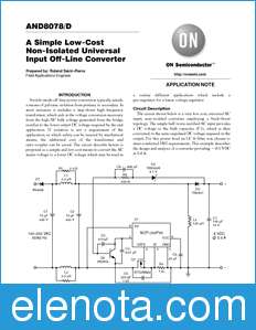 ON Semiconductor AND8078 datasheet