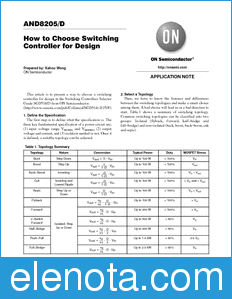 ON Semiconductor AND8205 datasheet