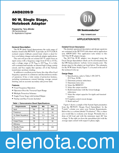 ON Semiconductor AND8209 datasheet