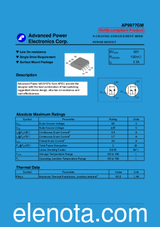 Advanced Power Electronics AP9977GM datasheet