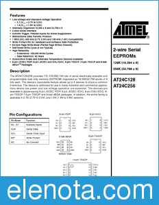 Atmel AT24C128 datasheet