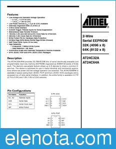Atmel AT24C32A datasheet