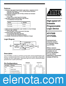 Atmel ATV750B datasheet