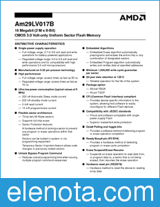 AMD Am29LV017B datasheet
