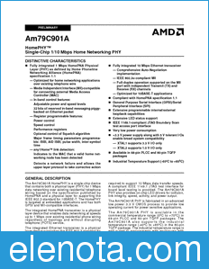 AMD Am79C901A datasheet