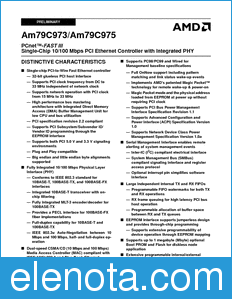 AMD Am79C973 datasheet