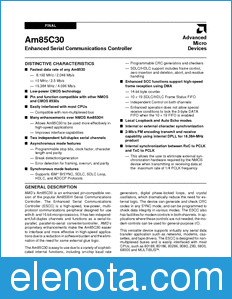 AMD Am85C30 datasheet