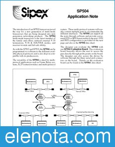 Sipex Application Note datasheet