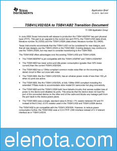 Texas Instruments Application note datasheet